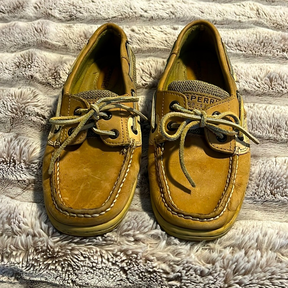 Sperry boatshoes, size 7.5 women beige